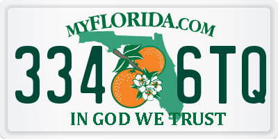 FL license plate 3346TQ