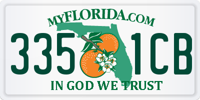 FL license plate 3351CB