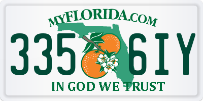 FL license plate 3356IY