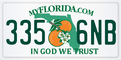 FL license plate 3356NB