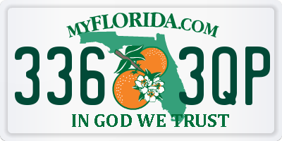 FL license plate 3363QP