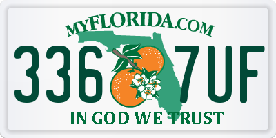 FL license plate 3367UF