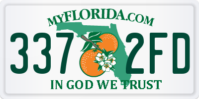 FL license plate 3372FD
