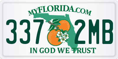 FL license plate 3372MB