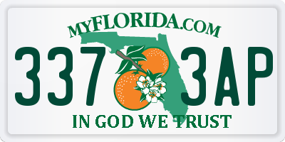 FL license plate 3373AP