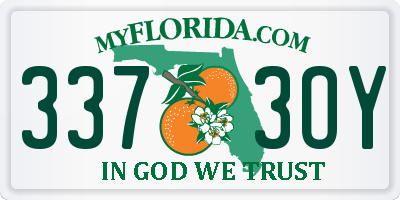 FL license plate 3373OY