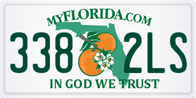 FL license plate 3382LS