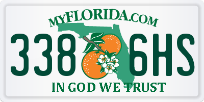 FL license plate 3386HS