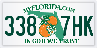 FL license plate 3387HK