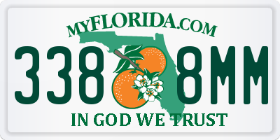 FL license plate 3388MM