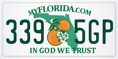 FL license plate 3395GP