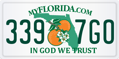 FL license plate 3397GO