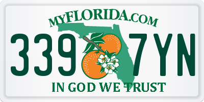 FL license plate 3397YN