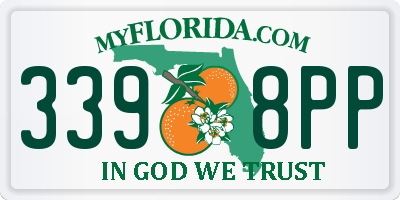 FL license plate 3398PP
