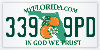 FL license plate 3399PD
