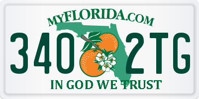 FL license plate 3402TG
