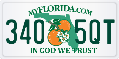 FL license plate 3405QT