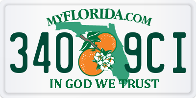 FL license plate 3409CI