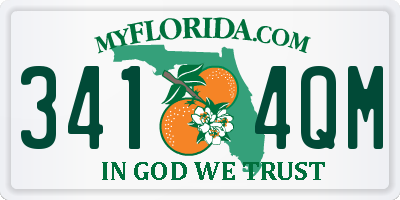 FL license plate 3414QM