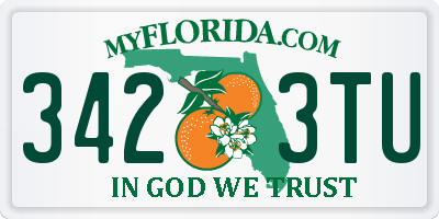 FL license plate 3423TU