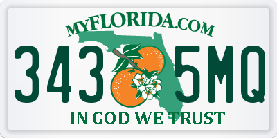 FL license plate 3435MQ