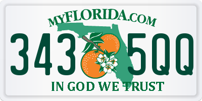 FL license plate 3435QQ