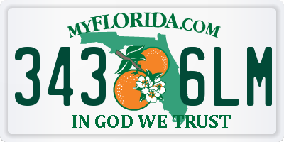 FL license plate 3436LM