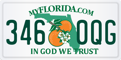 FL license plate 3460QG
