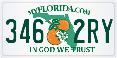 FL license plate 3462RY