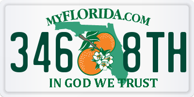 FL license plate 3468TH