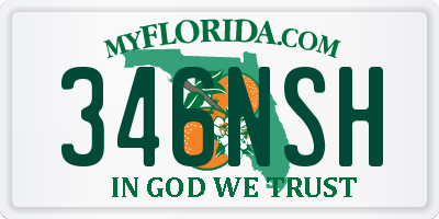 FL license plate 346NSH