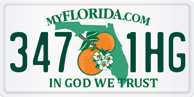 FL license plate 3471HG