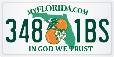 FL license plate 3481BS