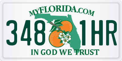 FL license plate 3481HR