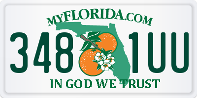 FL license plate 3481UU