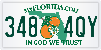 FL license plate 3484QY