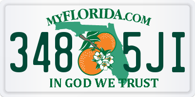 FL license plate 3485JI