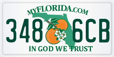 FL license plate 3486CB