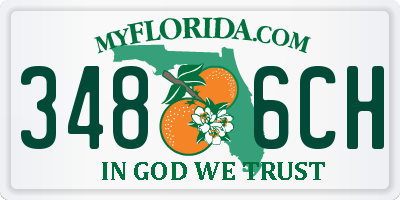 FL license plate 3486CH