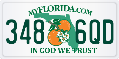 FL license plate 3486QD