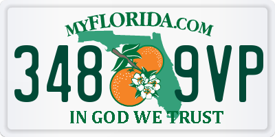 FL license plate 3489VP