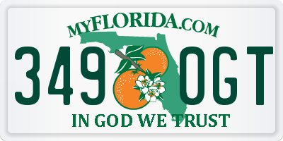 FL license plate 3490GT