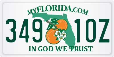 FL license plate 3491OZ