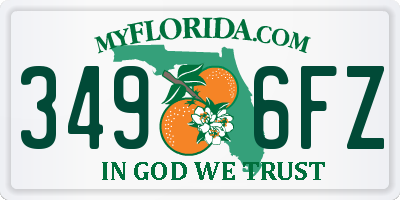 FL license plate 3496FZ