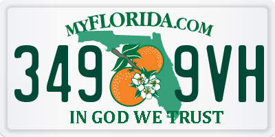 FL license plate 3499VH
