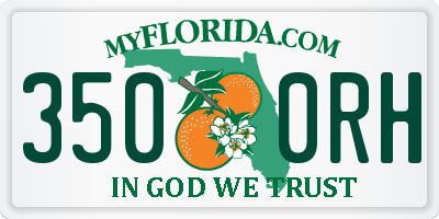 FL license plate 3500RH