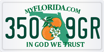 FL license plate 3509GR