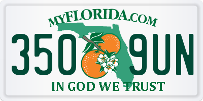 FL license plate 3509UN