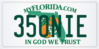 FL license plate 350NIE