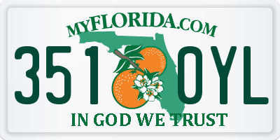 FL license plate 3510YL